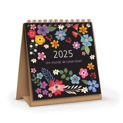 CALENDARIO DE MESA COMPACTO FLORAL