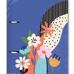 CADERNO ARGOLADO FINA IDEIA P JARDIM DAS CORES