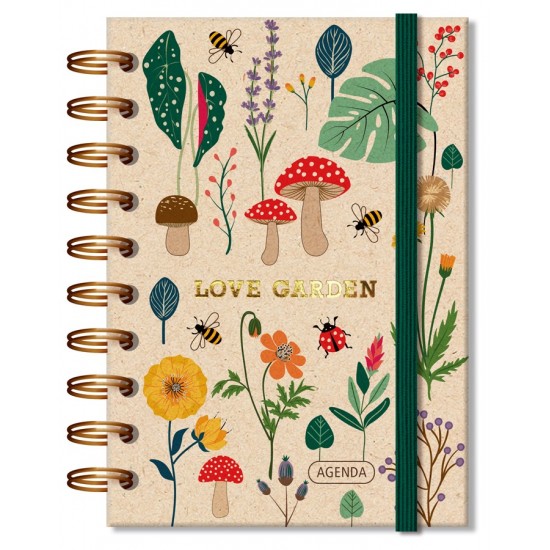 AGENDA FINA IDEIA P LOVE GARDEM KRAFT FLORES AGENDA FINA IDEIA P LOVE GARDEM KRAFT FLORES