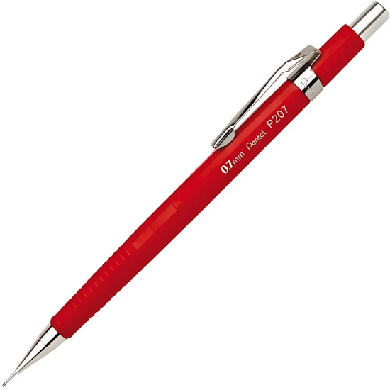 Lapiseira Pentel Tradicional P207 0.7mm Vermelha – Estilo Clássico Lapiseira Pentel Tradicional P207 0.7mm Vermelha – Estilo Clássico
