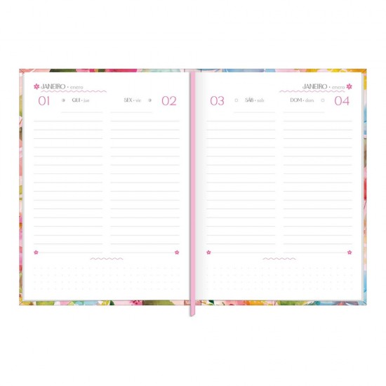 Agenda Aquarela Florida Tilibra – Organização com Estilo e Praticidade