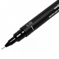 Caneta Técnica Uni Pin Fine Line 0.3mm Preta – Uni-Ball | Traço Fino e Tinta Pigmentada Profissional