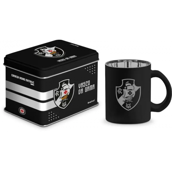CANECA VIDRO DIAMOND METALIC LATA VASCO CANECA VIDRO DIAMOND METALIC LATA VASCO