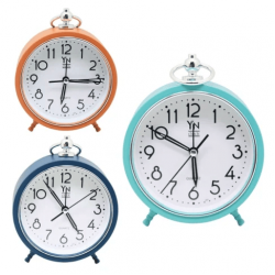 Relógio de Mesa Analógico 15cm com Alça – Design Moderno