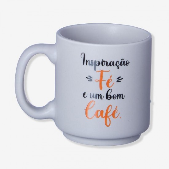 CANECA MINI TINA 100ML INSPIRACAO FE E UM BOM CAFE CANECA MINI TINA 100ML INSPIRACAO FE E UM BOM CAFE