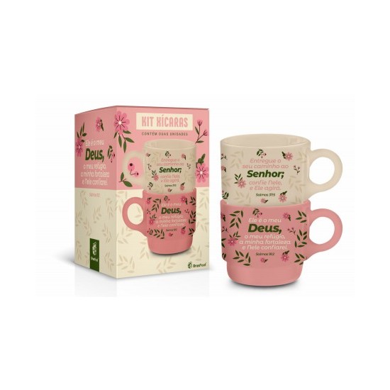 Caneca Empilhada Dupla Ônix FE1 – “Entregue O Seu Caminho”