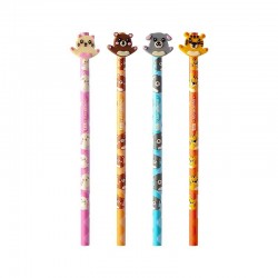 Lápis Preto Tris Redondo Holic Top Abracinho Sortido