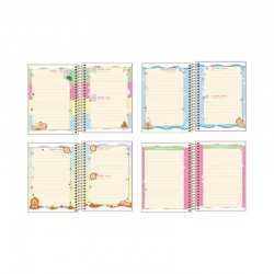 Agenda Anual Capa Dura Espiral 2026 CapyClub Sortido – Tilibra