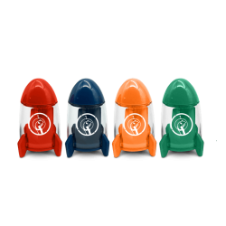 Apontador com Depósito Dino Space Foguete