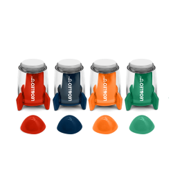 Apontador com Depósito Dino Space Foguete Apontador com Depósito Dino Space Foguete