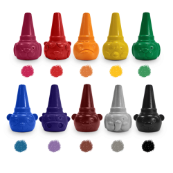 GIZ DE CERA ENCAIXA NO DEDO COLOR JOY C/10 LEO LEO