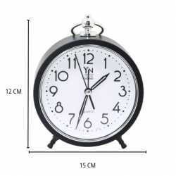 Relógio de Mesa Analógico 15cm com Alça – Design Moderno Relógio de Mesa Analógico 15cm com Alça – Design Moderno