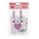 MINI CADERNO LOVE COELHO+CANETA 4 CORES
