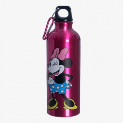 GARRAFA DE ALUMINIO 500ML C/MOSQUETAO MINNIE MOUSE