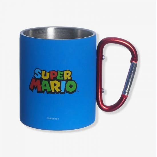 Caneca Mosquetão Super Mario – Uma aventura a cada gole Caneca Mosquetão Super Mario – Uma aventura a cada gole