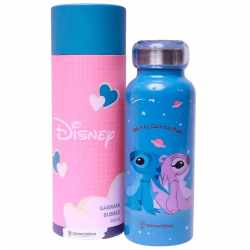 GARRAFA BUBBLE 500ML STITCH E ANGEL NAMORADOS GARRAFA BUBBLE 500ML STITCH E ANGEL NAMORADOS