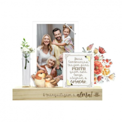 Porta-Retrato com Elástico, Placa e Tubete – Tema Passarinho Porta-Retrato com Elástico, Placa e Tubete – Tema Passarinho