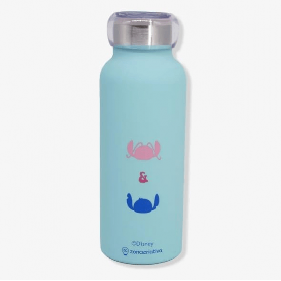 GARRAFA BUBBLE 500ML STITCH NAMORADOS