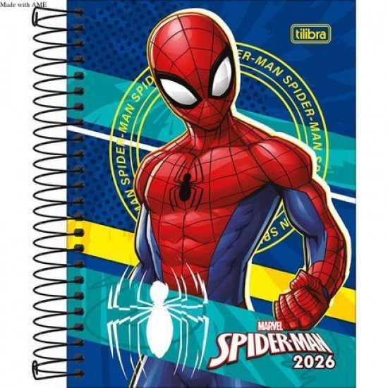 Agenda Espiral Diária Spider-Man Sortida – Tilibra Agenda Espiral Diária Spider-Man Sortida – Tilibra