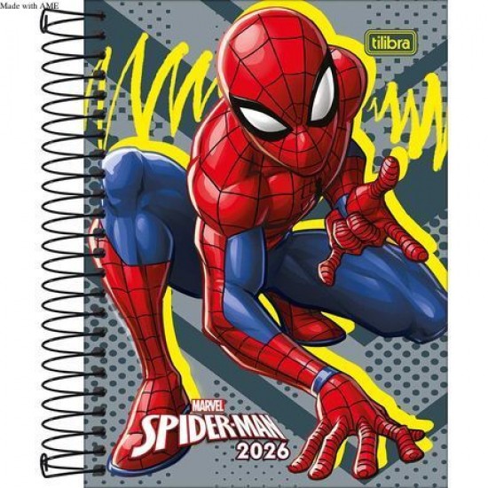 Agenda Espiral Diária Spider-Man Sortida – Tilibra Agenda Espiral Diária Spider-Man Sortida – Tilibra
