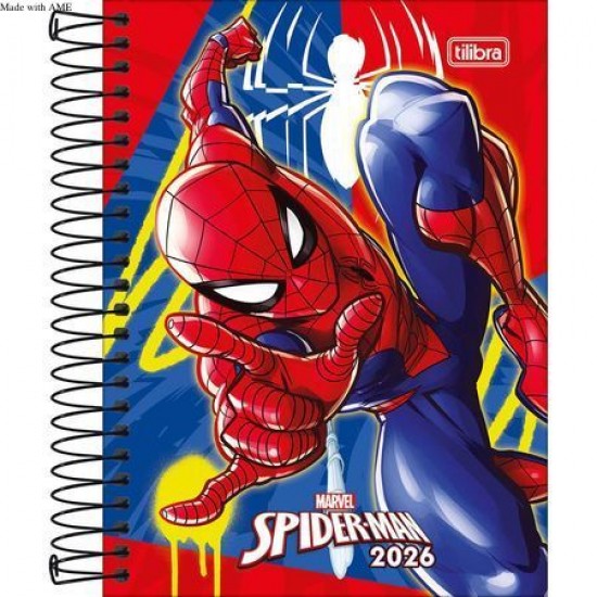 Agenda Espiral Diária Spider-Man Sortida – Tilibra Agenda Espiral Diária Spider-Man Sortida – Tilibra
