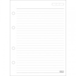 Refil Tiliflex para Caderno Argolado Colegial Pautado 80 Folhas – Tilibra