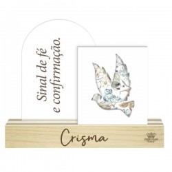 Madeirinha de Mesa “Sinal de Fé – Crisma”