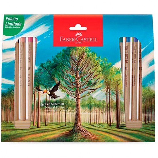Lápis de Cor Faber-Castell Natural Edition 36 Cores – Edição Limitada Lápis de Cor Faber-Castell Natural Edition 36 Cores – Edição Limitada