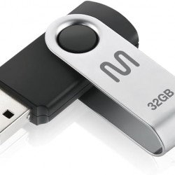 PEN DRIVE TWIST 64GB PD590 PRETO - MULTILASER