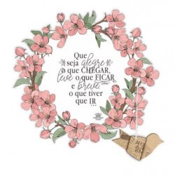 Móbile de Parede “Que Seja Alegre…”