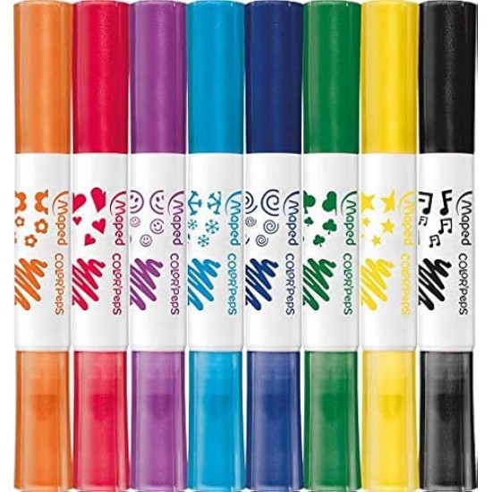 CANETINHA HIDROGRAFICA 8 CORES DUO STAMP CANETINHA HIDROGRAFICA 8 CORES DUO STAMP