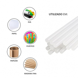 Refil de Cola Quente Fina Transparente Refil de Cola Quente Fina Transparente