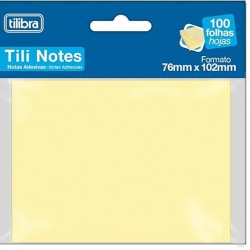 Bloco Adesivo Tili Notes Amarelo – Destaque Prático nas Suas Anotações