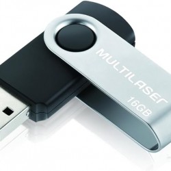PEN DRIVE TWIST 16GB PD588 PRETO - MULTILASER