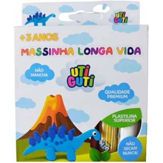 MASSA DE MODELAR LONGA VIDA UTI GUTTI  C/6