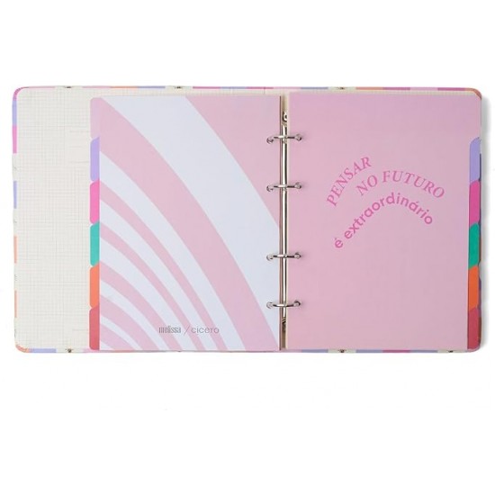 CADERNO CRIATIVO ARGOLADO CÍCERO MELISSA PAUTADO 17X24 CASINHA DAS ABELHAS CADERNO CRIATIVO ARGOLADO CÍCERO MELISSA PAUTADO 17X24 CASINHA DAS ABELHAS