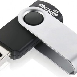 PEN DRIVE TWIST 8GB PD587 Preto - Multilaser PEN DRIVE TWIST 8GB PD587 Preto - Multilaser