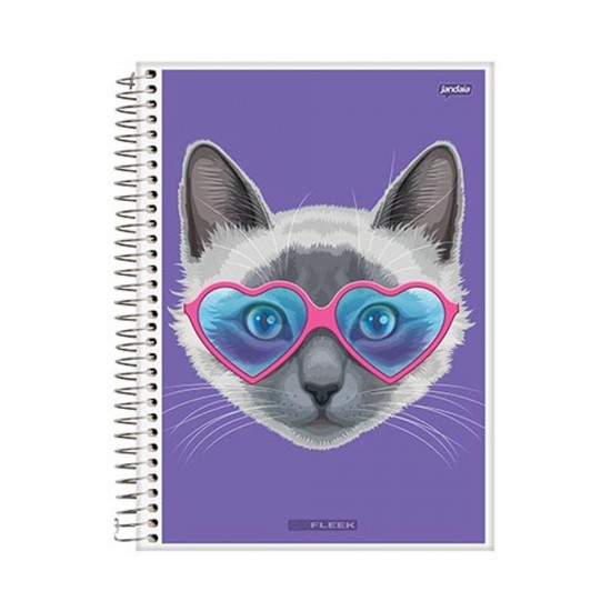 CADERNO ESPIRAL UNIV CD 10 MT 200FLS 04/PT ON FLEEK FSC
