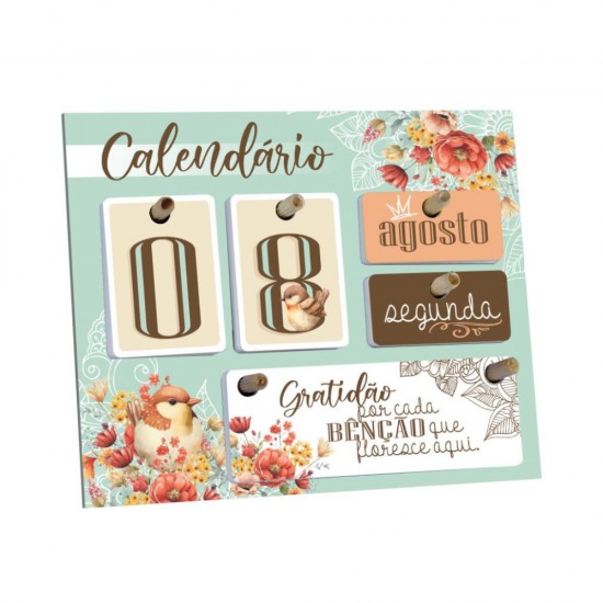 Calendário Permanente Passarinho – Mesa
