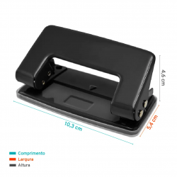 Perfurador B6210 2 Furos 10 Folhas – Bazze Perfurador B6210 2 Furos 10 Folhas – Bazze