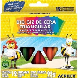 BIG GIZ DE CERA TRIANGULAR C/12 BIG GIZ DE CERA TRIANGULAR C/12