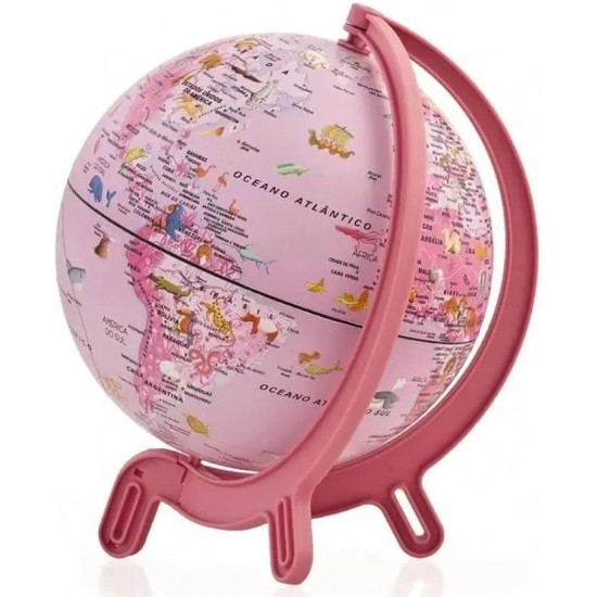GLOBO GIACOMINO PINK ZOO 16CM - 0316GIP