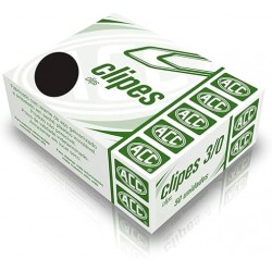 CLIPS 3/0 AÇO NIQUELADO C/50