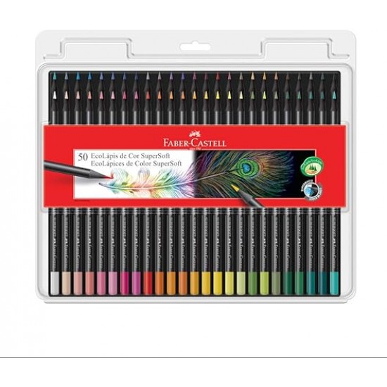 LAPIS DE COR SUPERSOFT C/50 CORES FABER CASTELL LAPIS DE COR SUPERSOFT C/50 CORES FABER CASTELL