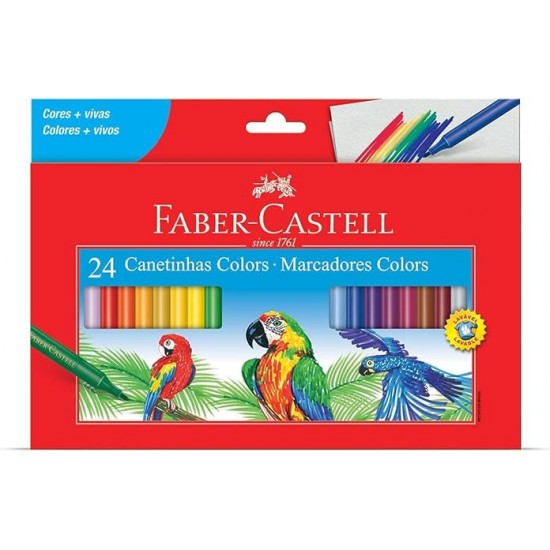 HIDROGRAFICA ESTOJO C/24 CORES FABER CASTELL HIDROGRAFICA ESTOJO C/24 CORES FABER CASTELL