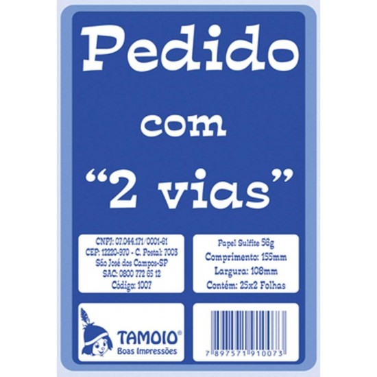 Talão de Pedido 1/18 – Pacote com 20 Unidades – Tilibra Talão de Pedido 1/18 – Pacote com 20 Unidades – Tilibra