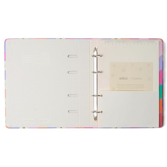 CADERNO CRIATIVO ARGOLADO CÍCERO MELISSA PAUTADO 17X24 CASINHA DAS ABELHAS CADERNO CRIATIVO ARGOLADO CÍCERO MELISSA PAUTADO 17X24 CASINHA DAS ABELHAS