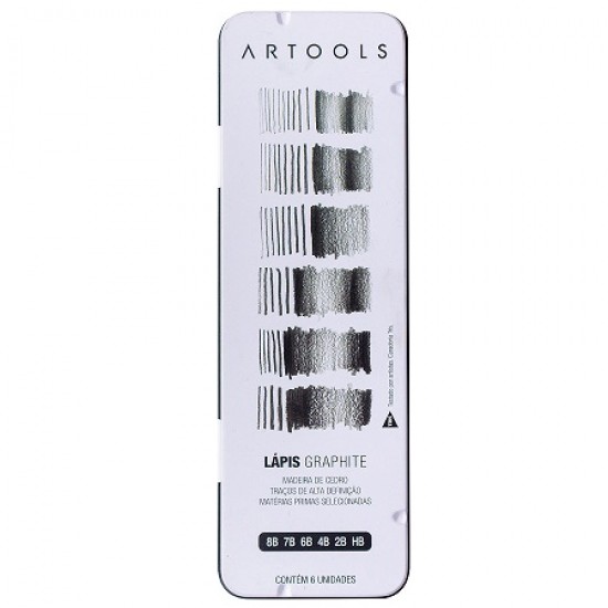 LÁPIS GRADUADO GRAPHITE - 6 TRAÇOS - ARTOOLS