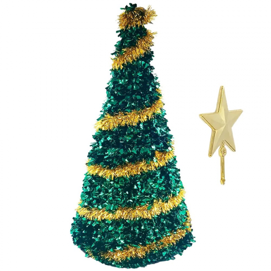 Árvore de Natal Festão c/ Estrela 50 cm em Plástico - Multiart