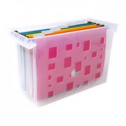 CAIXA ARQUIVO DELLOCOLOR CRISTAL C/ 6 PASTAS SUSP COLORIDAS CAIXA ARQUIVO DELLOCOLOR CRISTAL C/ 6 PASTAS SUSP COLORIDAS